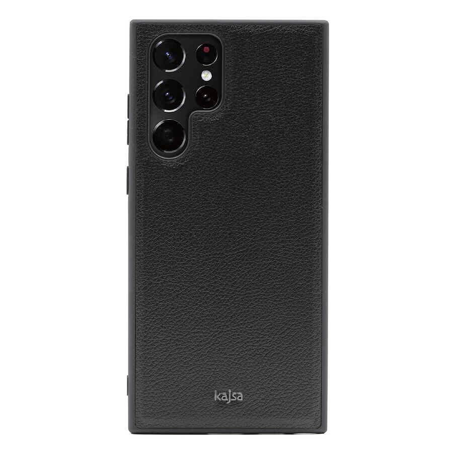 Galaxy S22 Ultra Kılıf ​Kajsa Luxe Collection Hakiki Deri Kapak