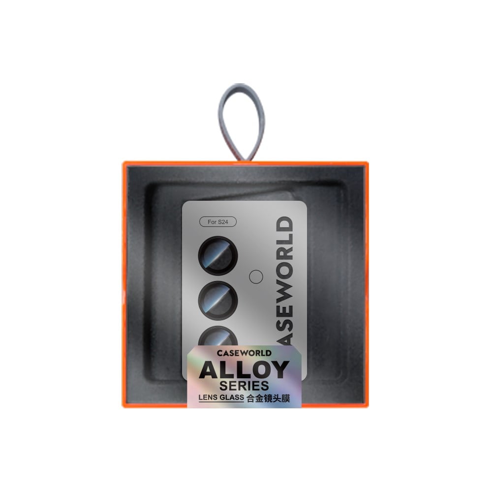 Galaxy S24 CaseWorld Alloy Serisi Oleofobik Anti Reflective Kamera Lens Koruyucu