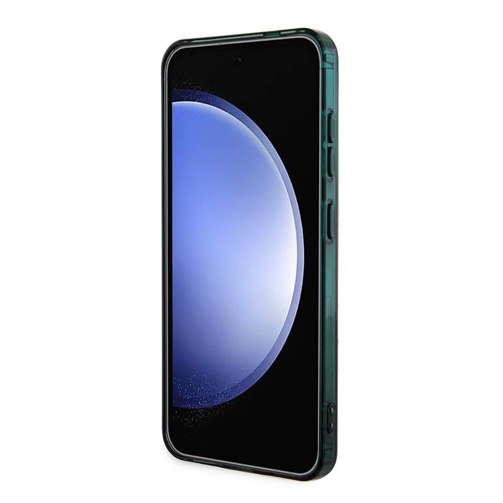 Galaxy S24 Kılıf Lacoste Orjinal Lisanslı M-safe Şarj Özellikli Çift Katmanlı Timsah Logolu Blend Monogram Kapak