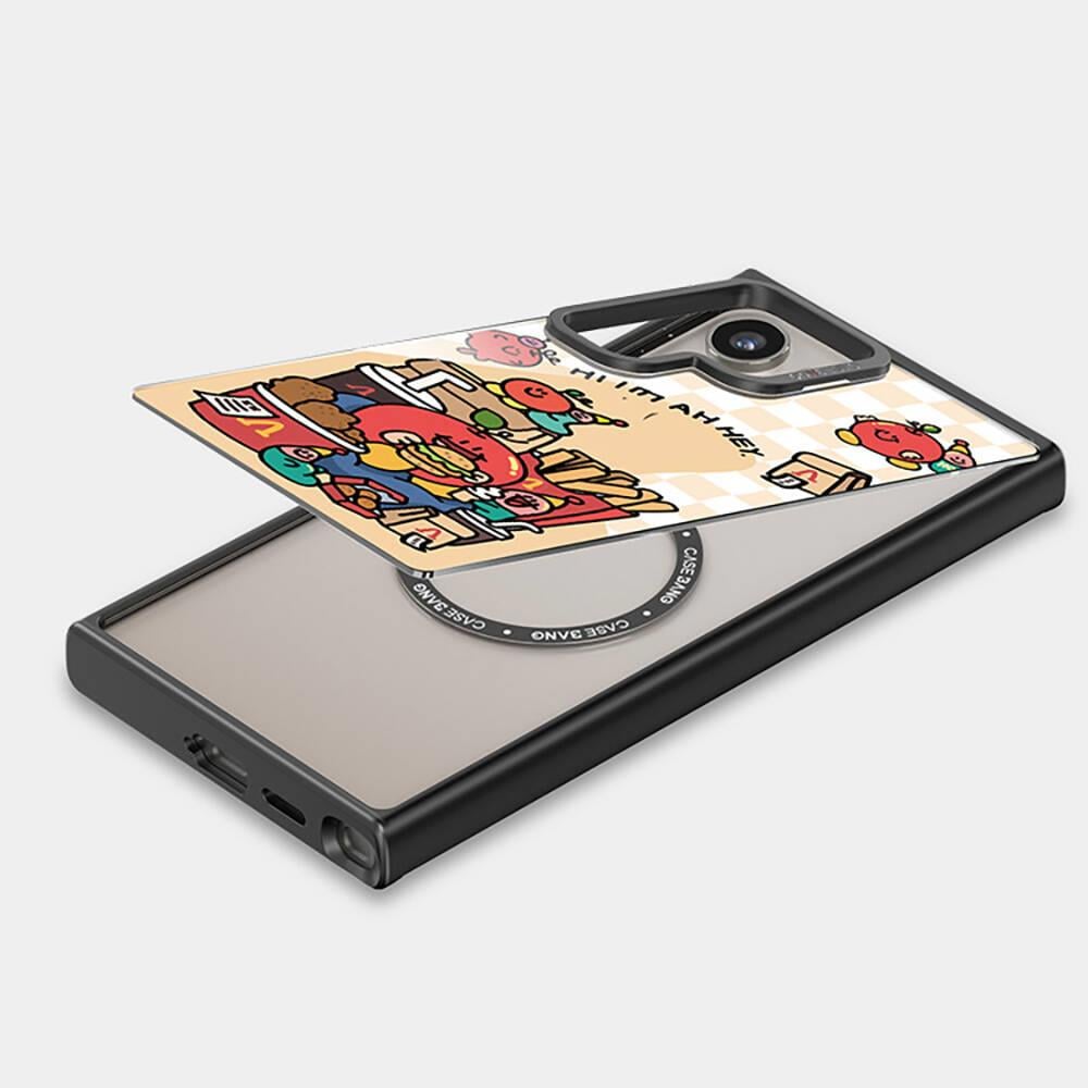 Galaxy S24 M-safe Şarj Özellikli Casebang Ahhey Serisi Arka Panel