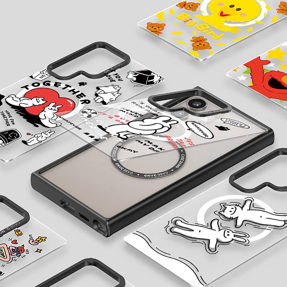 Galaxy S24 Plus Kılıf M-safe Şarj Özellikli Casebang Body Frame Kapak