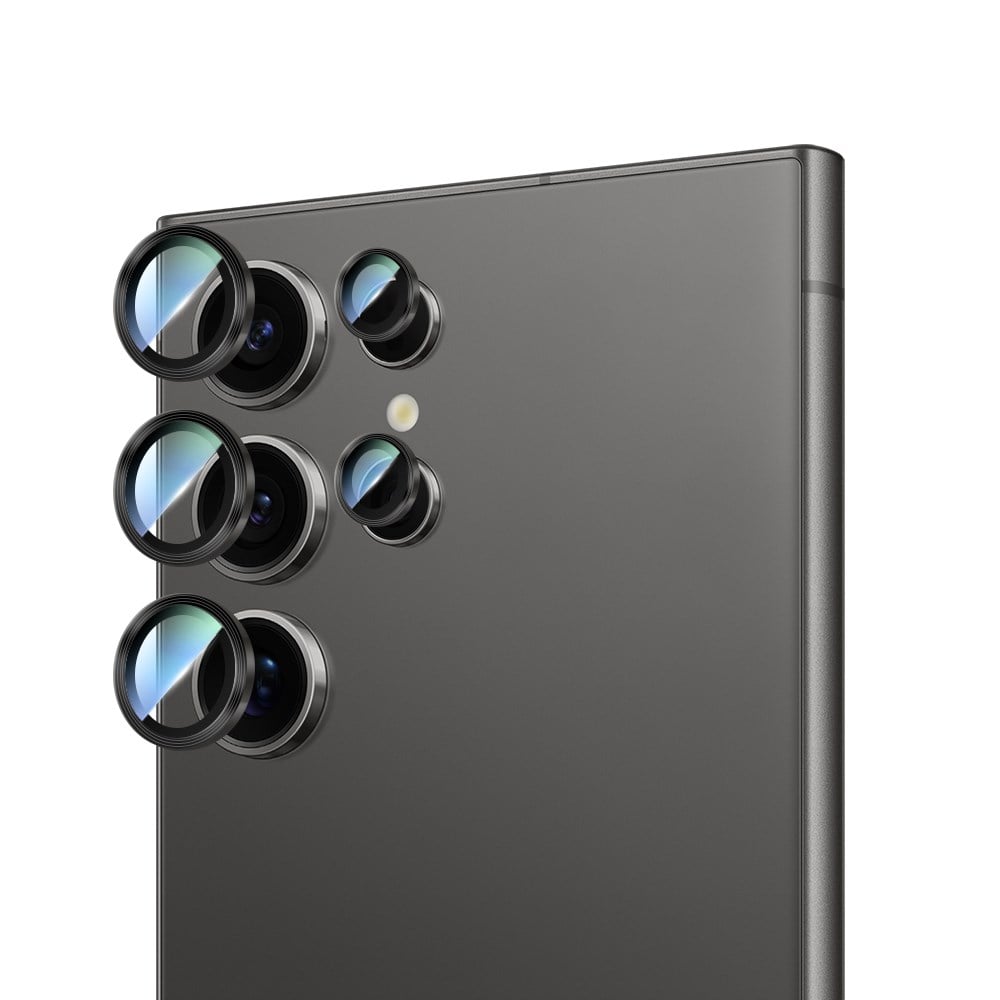 Galaxy S24 Ultra CaseWorld Alloy Serisi Oleofobik Anti Reflective Kamera Lens Koruyucu