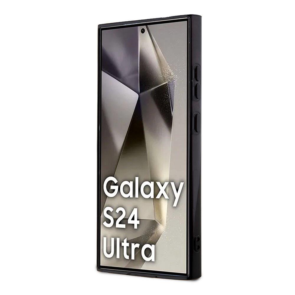 Galaxy S24 Ultra Kılıf Lacoste Orjinal Lisanslı M-safe Şarj Özellikli Çift Katmanlı Timsah Logolu Blend Monogram Kapak