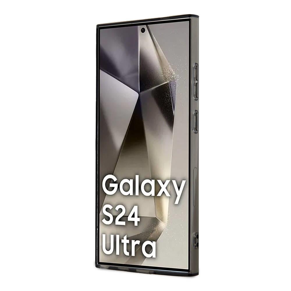 Galaxy S24 Ultra Kılıf Lacoste Orjinal Lisanslı M-safe Şarj Özellikli Transparan Timsah Logo Baskılı Kapak