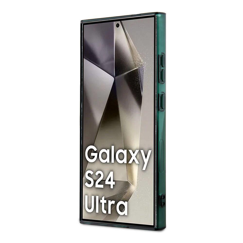 Galaxy S24 Ultra Kılıf Lacoste Orjinal Lisanslı M-safe Şarj Özellikli Çift Katmanlı Timsah Logolu Blend Monogram Kapak