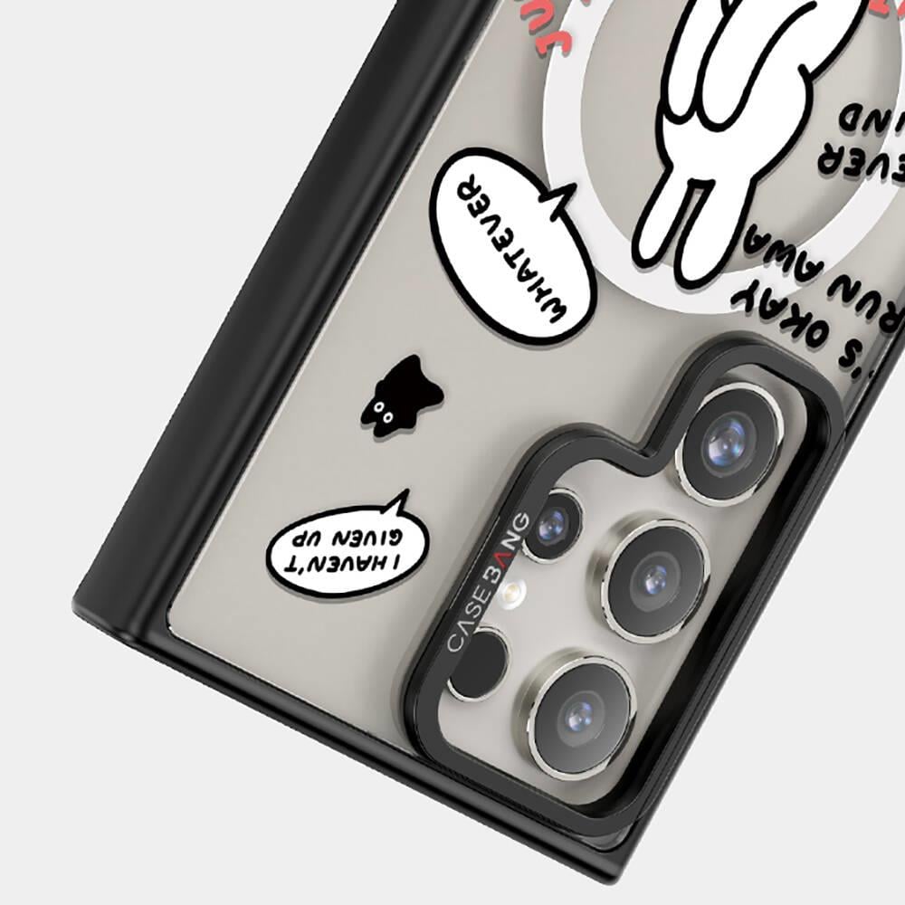 Galaxy S24 Ultra M-safe Şarj Özellikli Casebang Chill Out Serisi Mıknatıslı Arka Panel
