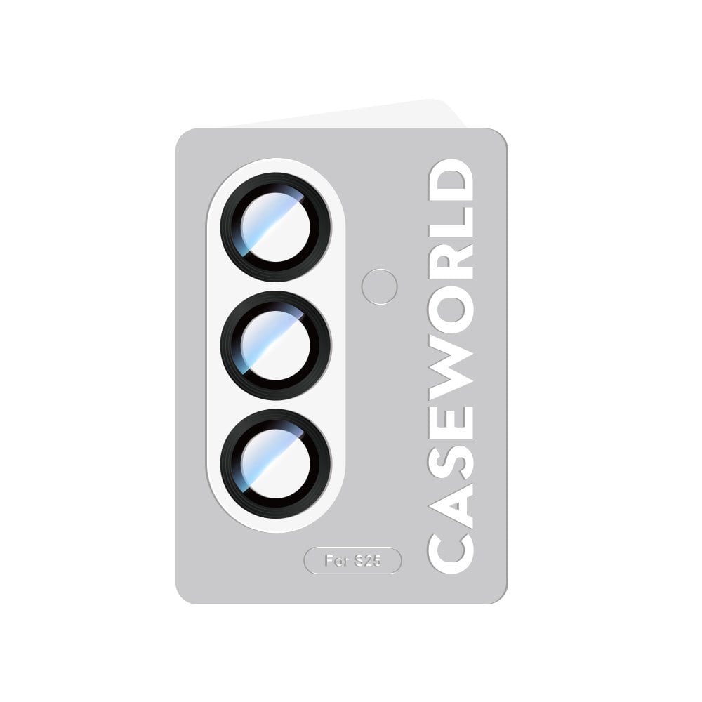 Galaxy S25 CaseWorld Alloy Serisi Oleofobik Anti Reflective Kamera Lens Koruyucu