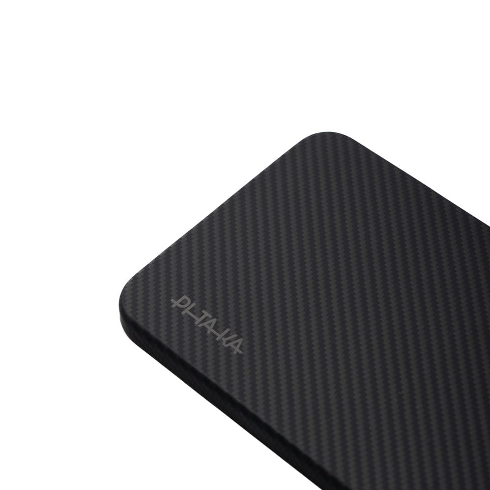 Galaxy S25 Kılıf M-safe Şarj Özellikli 600D Aramid Fiber Pitaka Ultra-Slim Classic Serisi Black-Grey Twill Kapak
