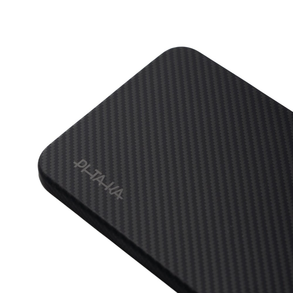 Galaxy S25 Plus Kılıf M-safe Şarj Özellikli 600D Aramid Fiber Pitaka Ultra-Slim Classic Serisi Black-Grey Twill Kapak