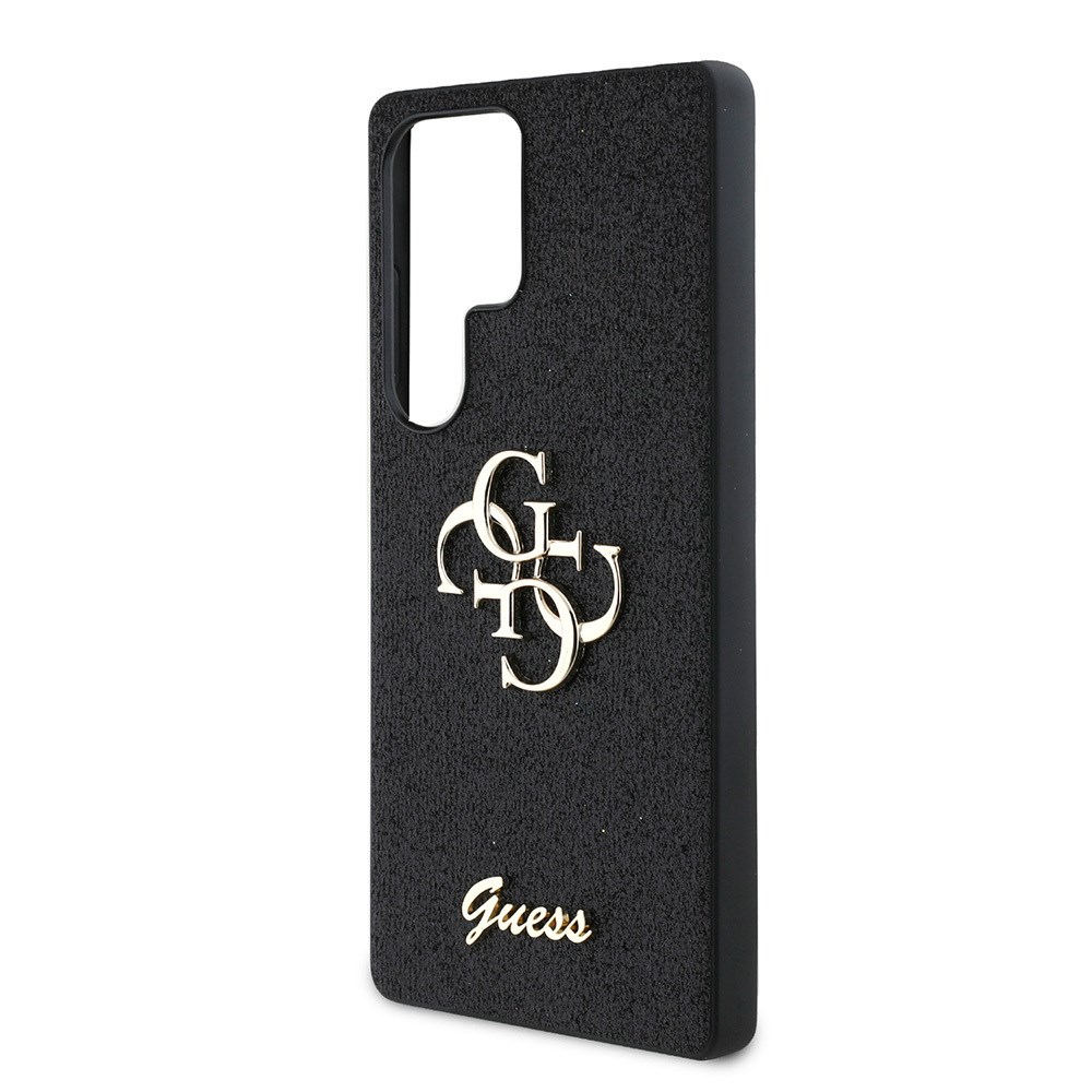 Galaxy S25 Ultra Kılıf Guess Orjinal Lisanslı 4G Büyük Metal Logolu Glitter Kapak