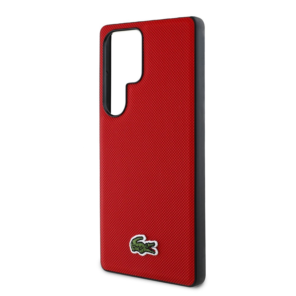 Galaxy S25 Ultra Kılıf Lacoste Orjinal Lisanslı M-safe Şarj Özellikli PU Deri Görünümlü Karışık Monogram Desenli Kapak