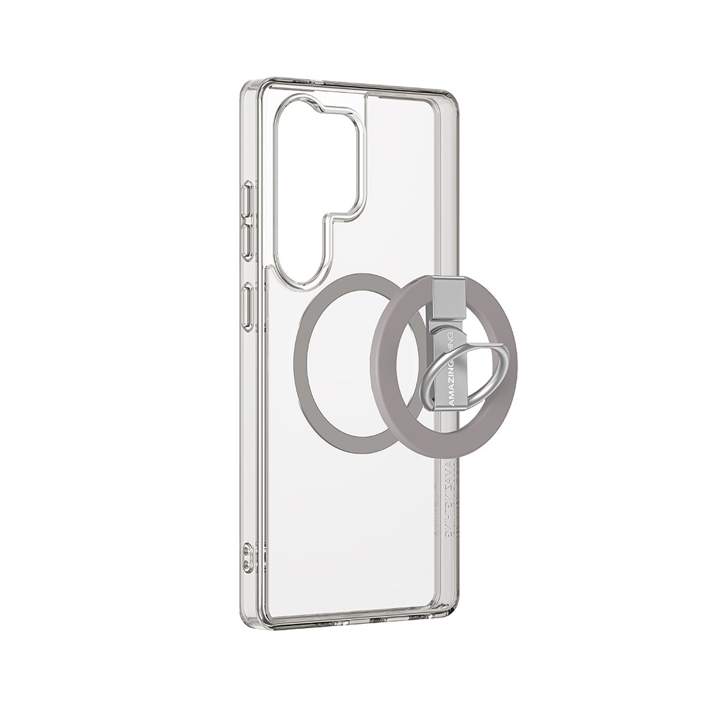 Galaxy S25 Ultra Kılıf M-safe Şarj Özellikli Yüzük Standlı Amazingthing Minimal Grip Serisi Kapak