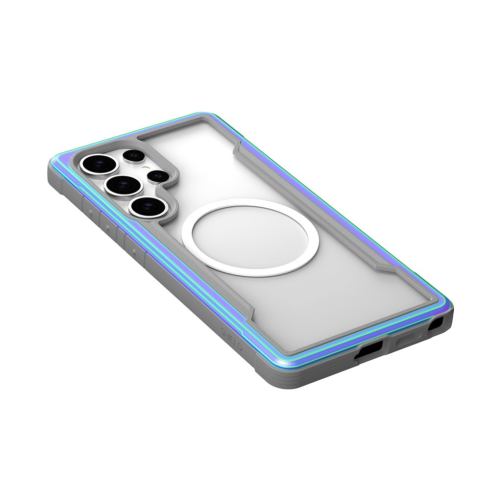 Galaxy S25 Ultra Kılıf M-safe Şarj Özellikli Airbagli Raptic Shield Serisi Şeffaf Arka Yüzey Kapak