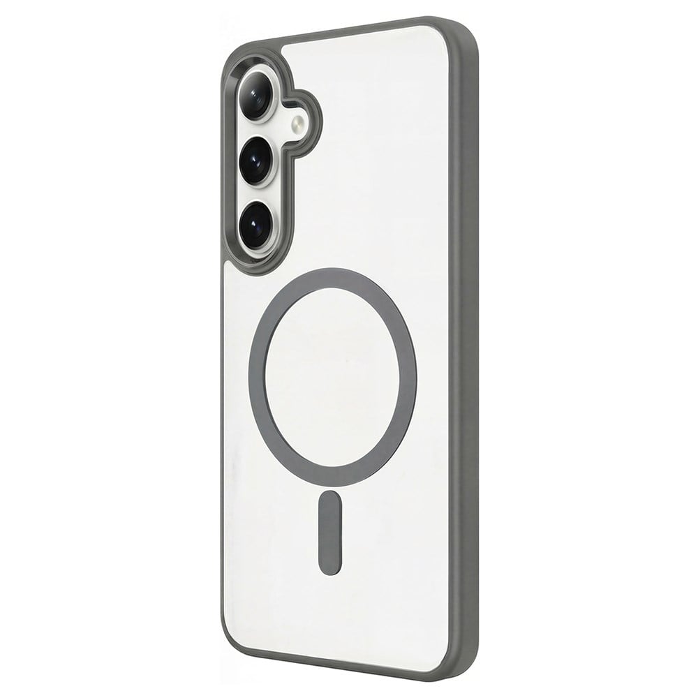 Galaxy S26 Kılıf M-safe Şarj Özellikli Zore Krom M-safe Silikon Kapak
