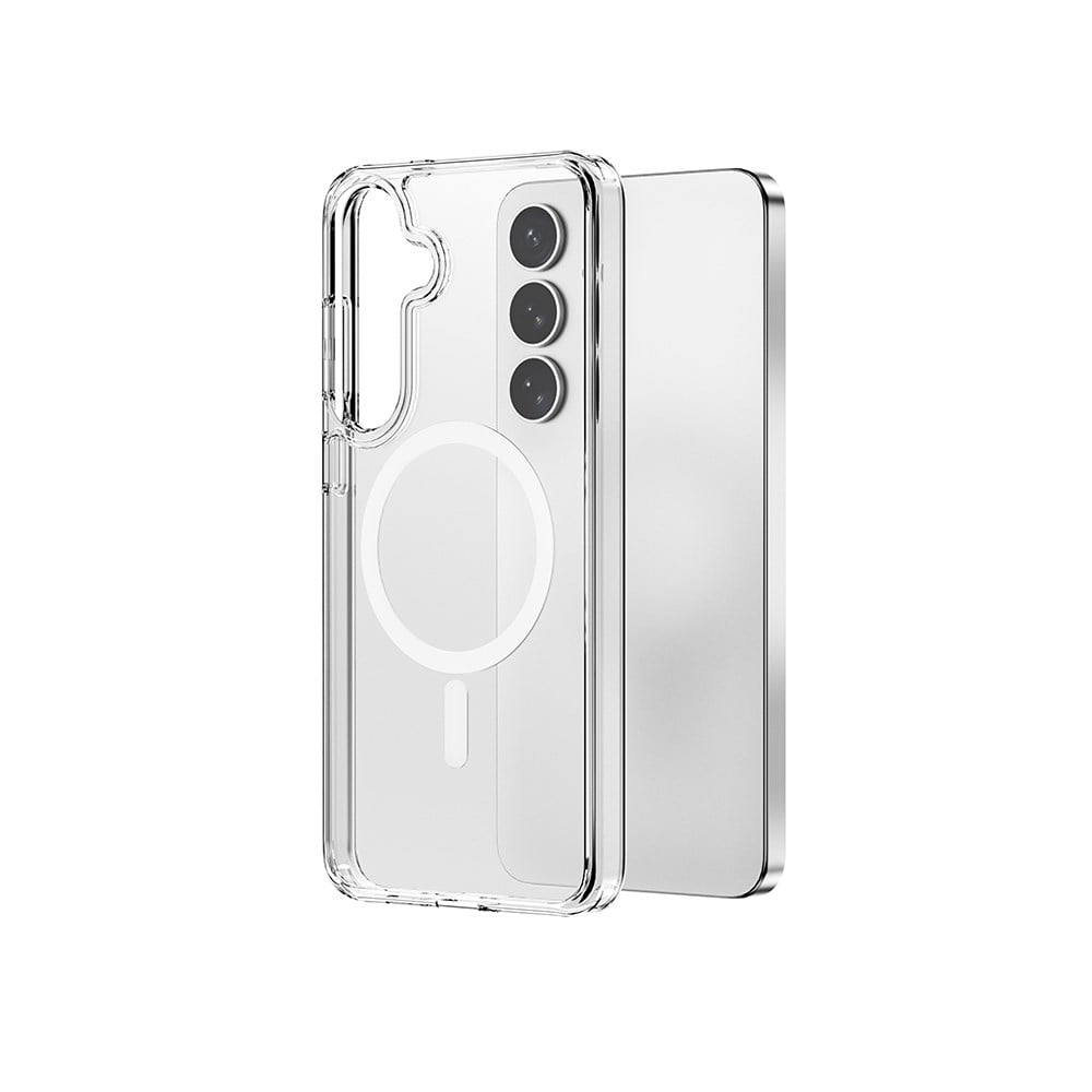 Galaxy S26 Kılıf Wiwu MCC-101 iShield Pro Serisi M-safe Şarj Özellikli Crystal Sert PC Kapak