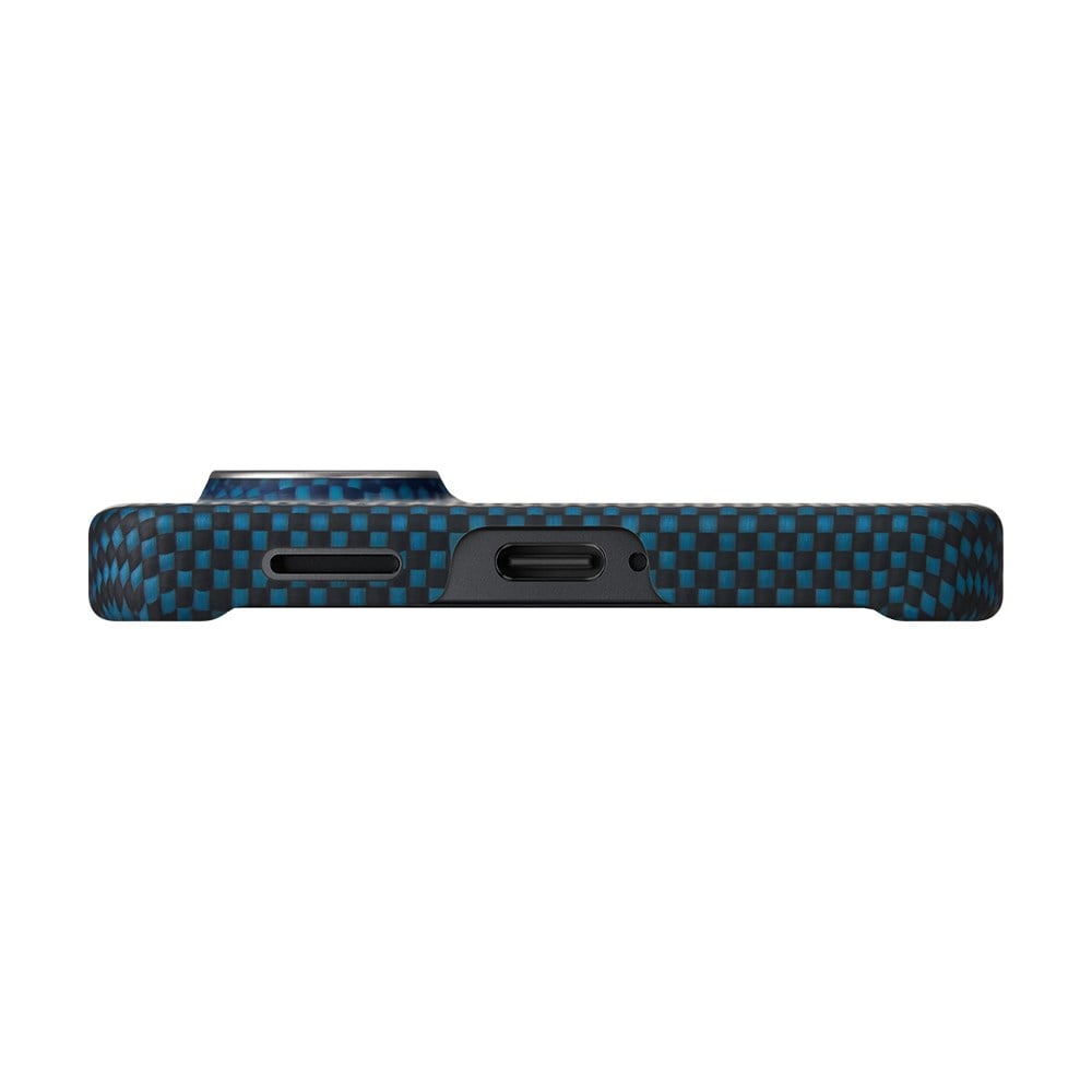 Galaxy S26 Plus Kılıf M-safe Şarj Özellikli Aramid Fiber Pitaka Tactile Woven Sunset-Moonrise Serisi Kapak
