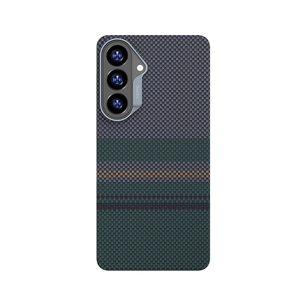Galaxy S26 Plus Kılıf M-safe Şarj Özellikli Karbon Fiber Tasarımlı Benks Aurora ArmorAir Kevlar Kapak