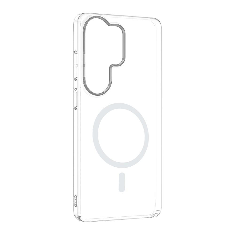 Galaxy S26 Ultra Kamera Korumalı M-Safe Şarj Özellikli Şeffaf Zore London Sert PC Kapak