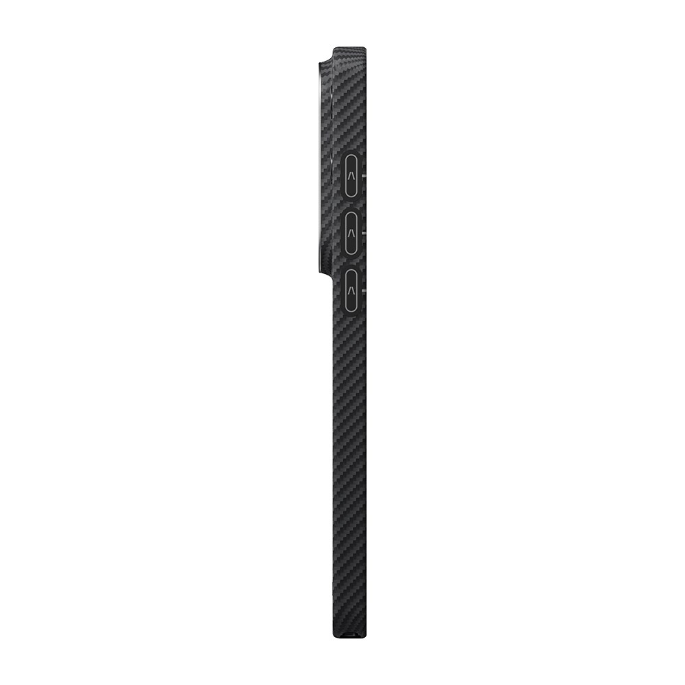 Galaxy S26 Ultra Kılıf M-safe Şarj Özellikli 600D Aramid Fiber Pitaka Ultra-Slim Classic Serisi Black-Grey Twill Kapak