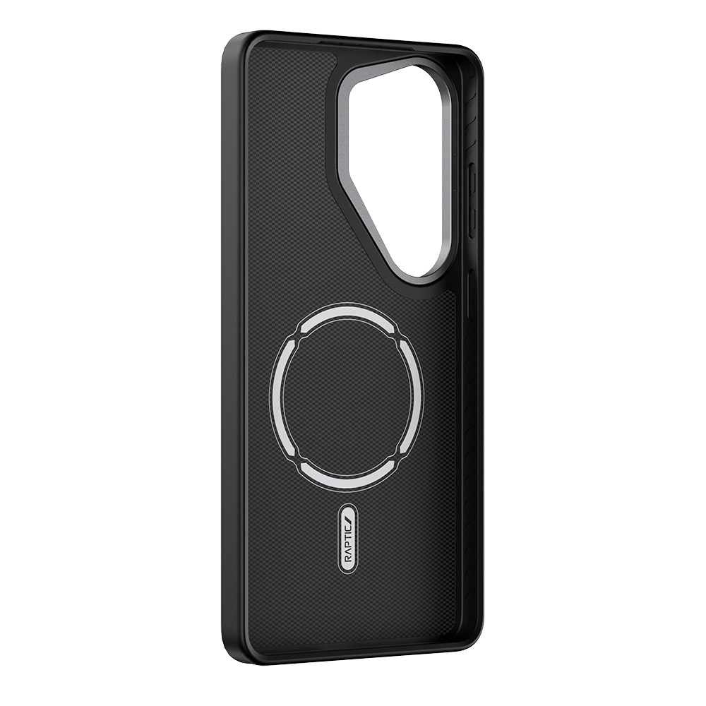 Galaxy S26 Ultra Kılıf M-safe Şarj Özellikli 600D Metal Kamera Çerçeveli Raptic Aramid Dual Serisi Kapak