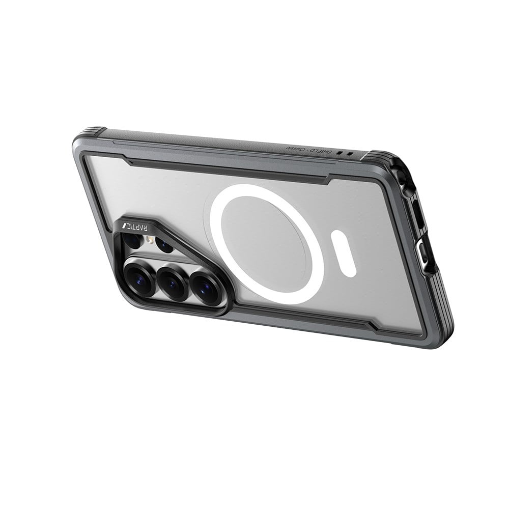 Galaxy S26 Ultra Kılıf M-safe Şarj Özellikli Airbagli Raptic Shield Serisi Şeffaf Arka Yüzey Kapak