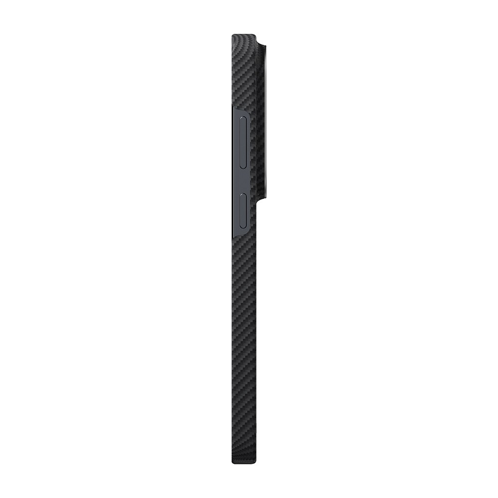 Galaxy S26 Ultra Kılıf M-safe Şarj Özellikli 600D Aramid Fiber Pitaka Ultra-Slim Classic Serisi Black-Grey Twill Kapak