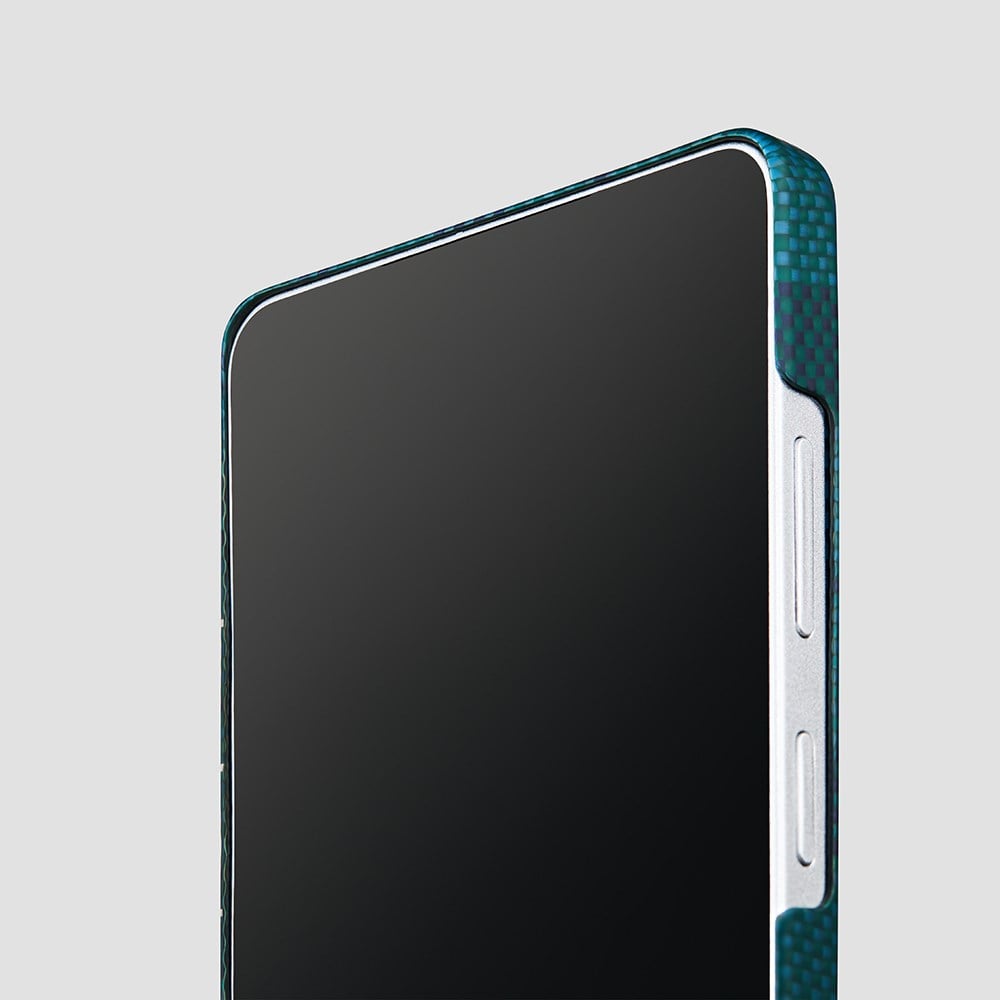 Galaxy S26 Ultra Kılıf M-safe Şarj Özellikli Aramid Fiber Pitaka Flora in Grid Serisi Kapak