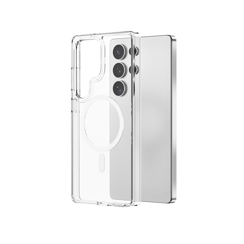 Galaxy S26 Ultra Kılıf Wiwu MCC-101 iShield Pro Serisi M-safe Şarj Özellikli Crystal Sert PC Kapak
