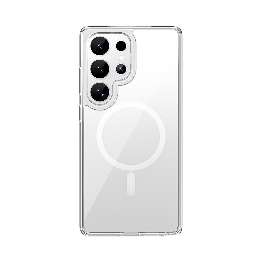 Galaxy S26 Ultra Kılıf Wiwu MCC-101 iShield Pro Serisi M-safe Şarj Özellikli Crystal Sert PC Kapak