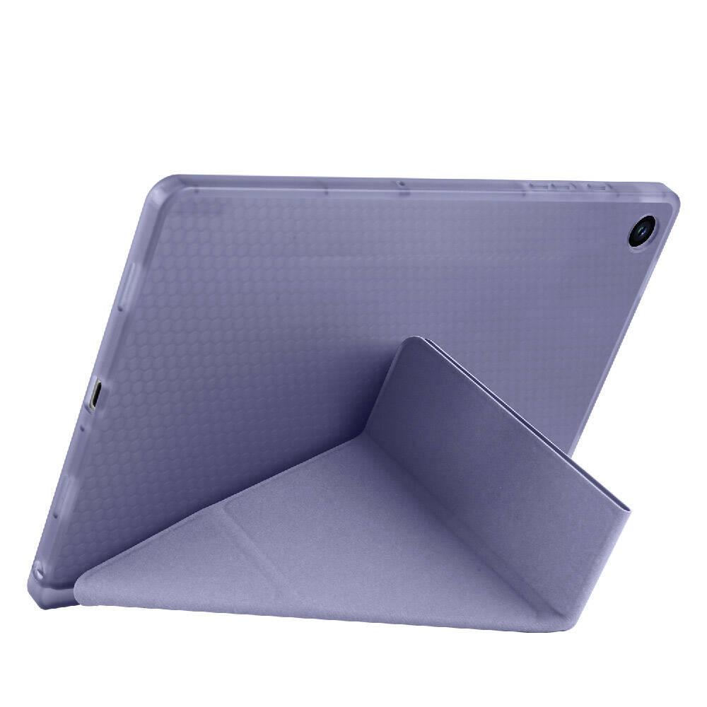 Galaxy Tab A9 Plus Kılıf Zore Tri Folding Kalem Bölmeli Standlı Kılıf