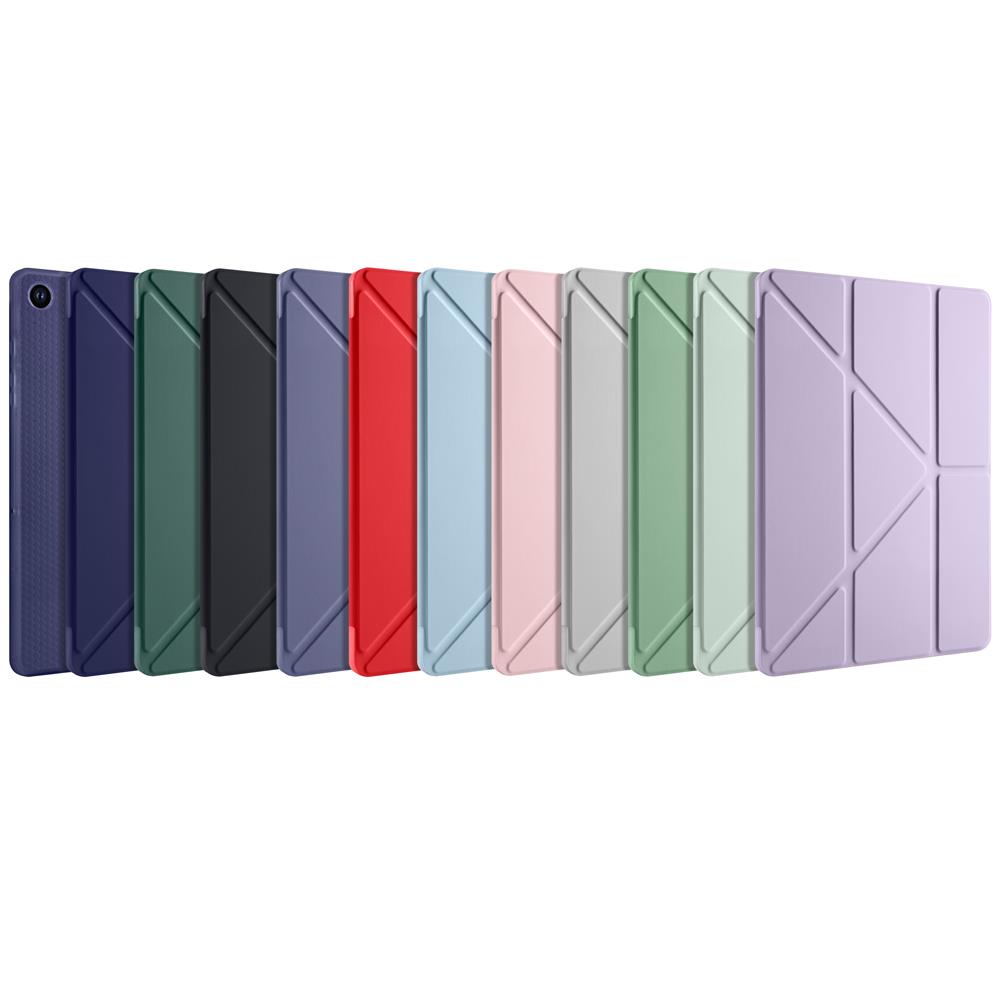 Galaxy Tab A9 Plus Kılıf Zore Tri Folding Kalem Bölmeli Standlı Kılıf