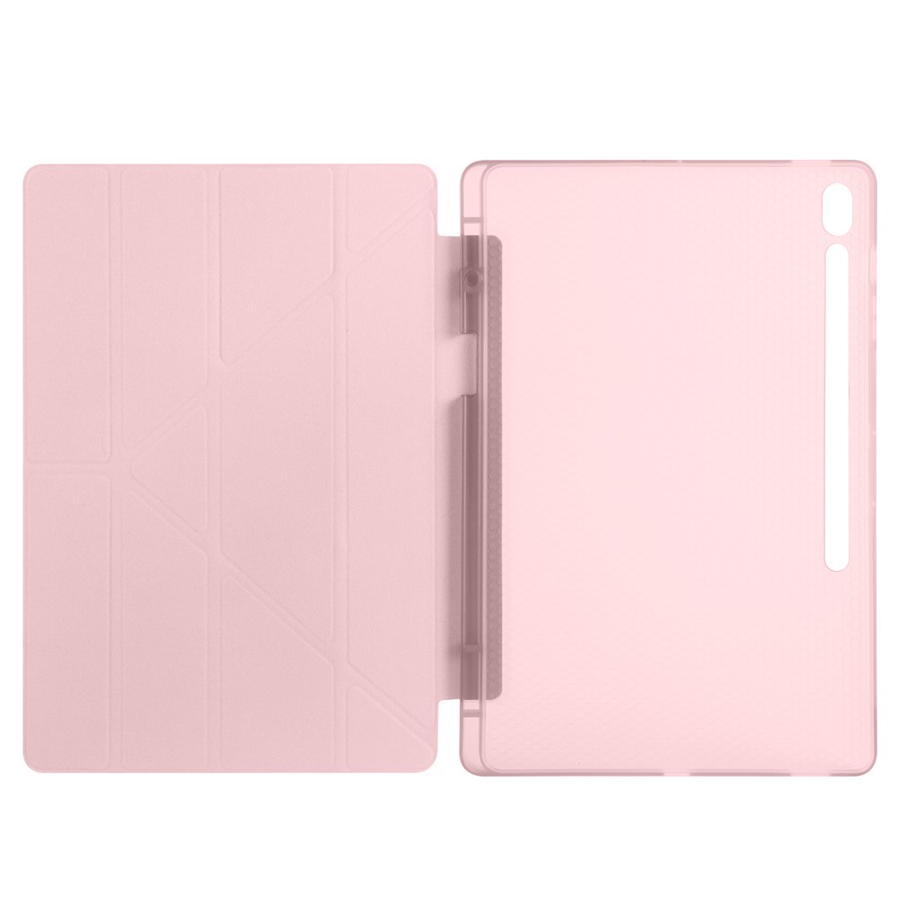 Galaxy Tab S10 FE Plus Kılıf Zore Tri Folding Kalem Bölmeli Standlı Kılıf