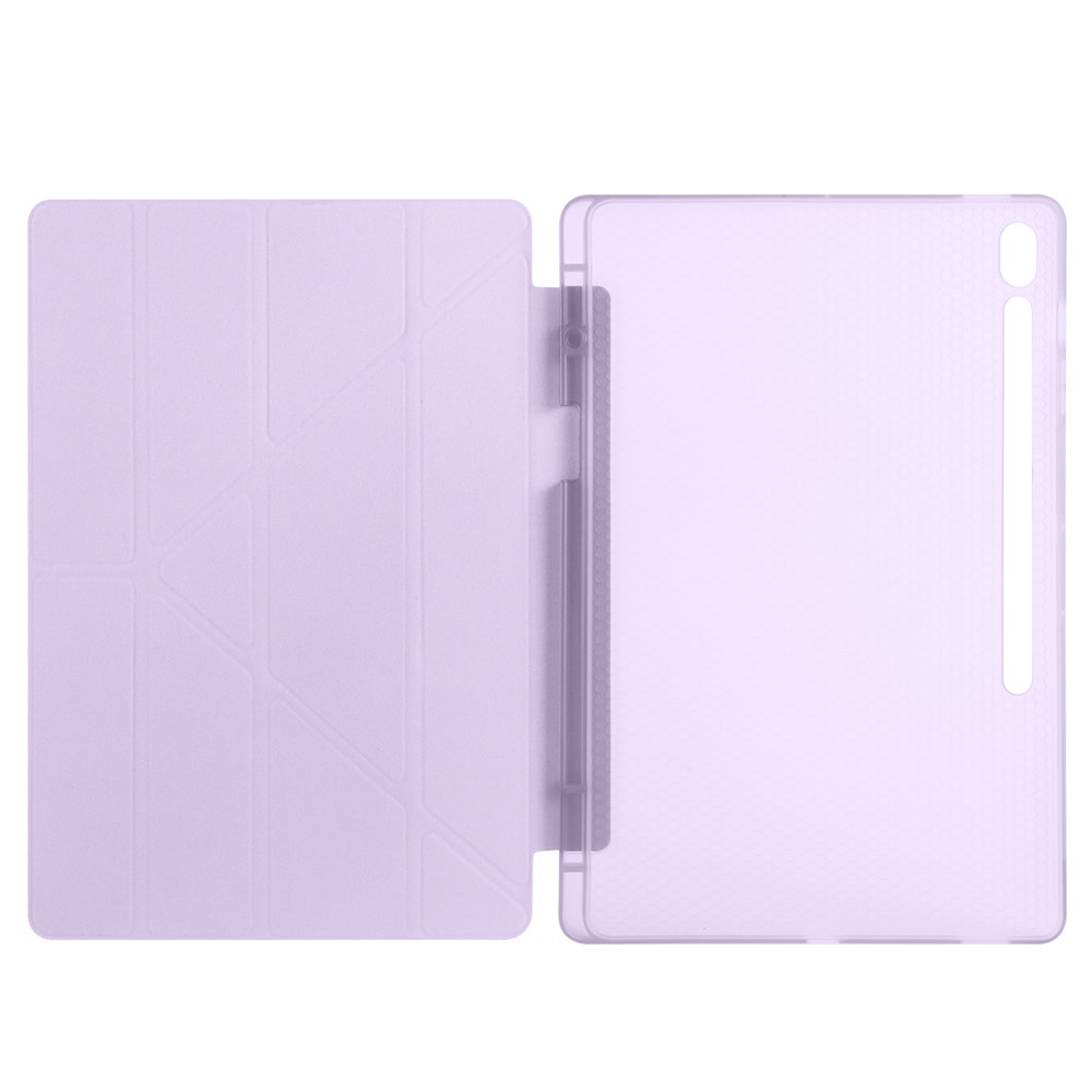Galaxy Tab S10 FE Plus Kılıf Zore Tri Folding Kalem Bölmeli Standlı Kılıf