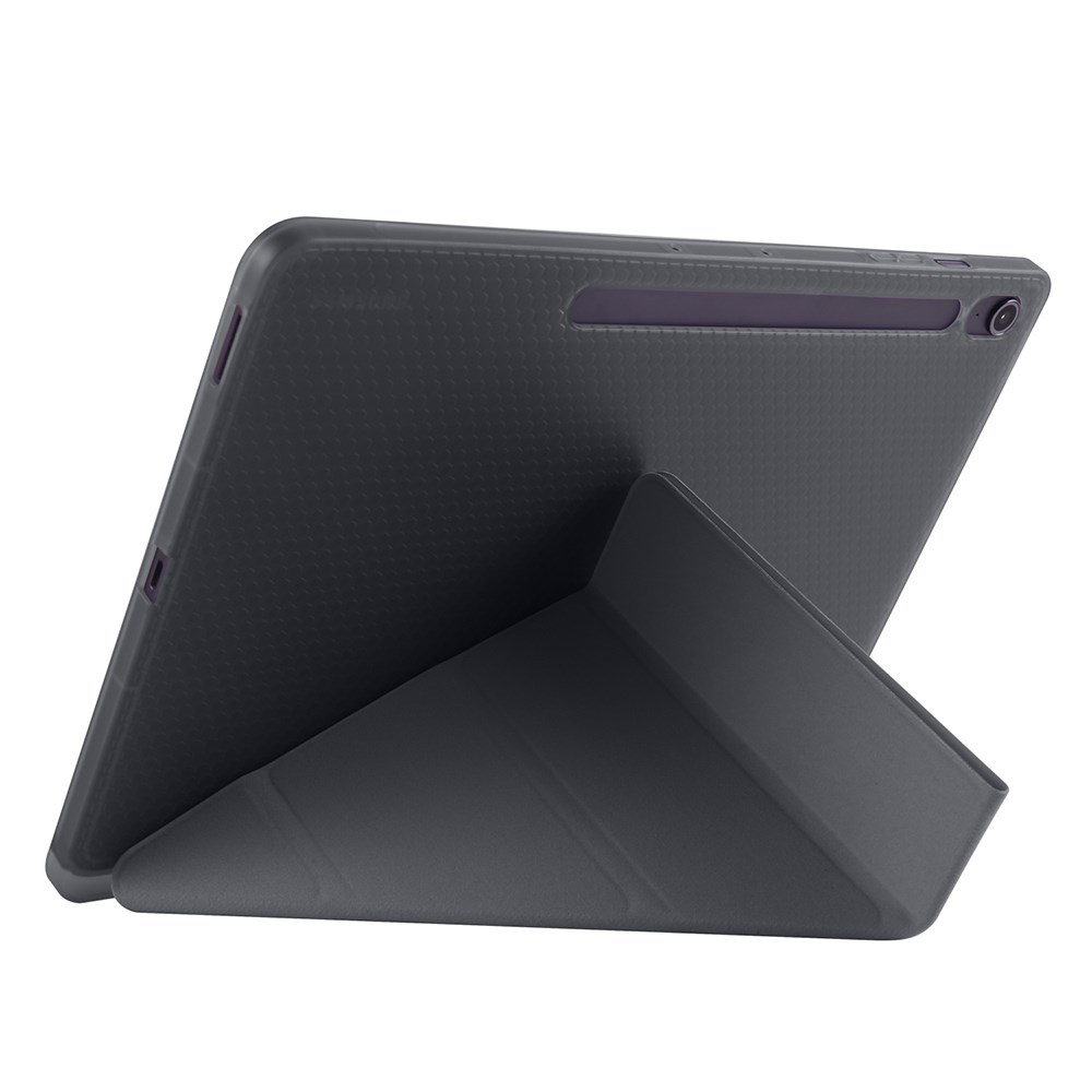 Galaxy Tab S10 FE Plus Kılıf Zore Tri Folding Kalem Bölmeli Standlı Kılıf
