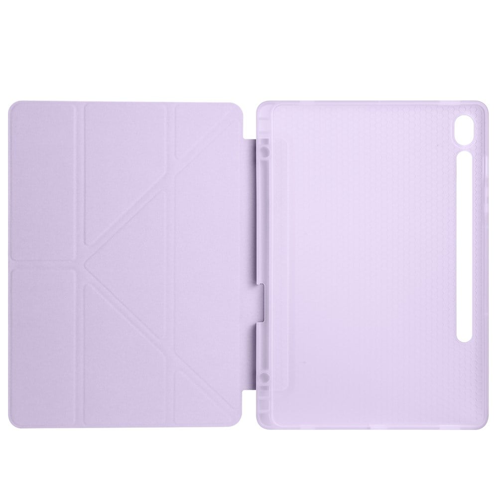 Galaxy Tab S10 Lite Kılıf Zore Tri Folding Kalem Bölmeli Standlı Kılıf