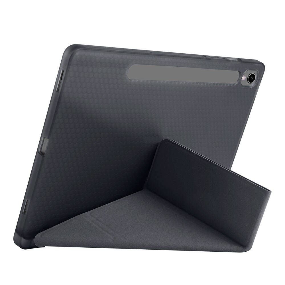 Galaxy Tab S10 Lite Kılıf Zore Tri Folding Kalem Bölmeli Standlı Kılıf