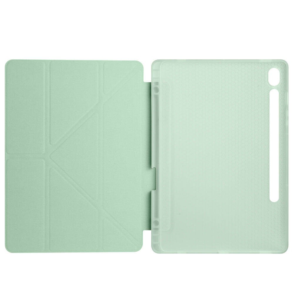 Galaxy Tab S10 Lite Kılıf Zore Tri Folding Kalem Bölmeli Standlı Kılıf