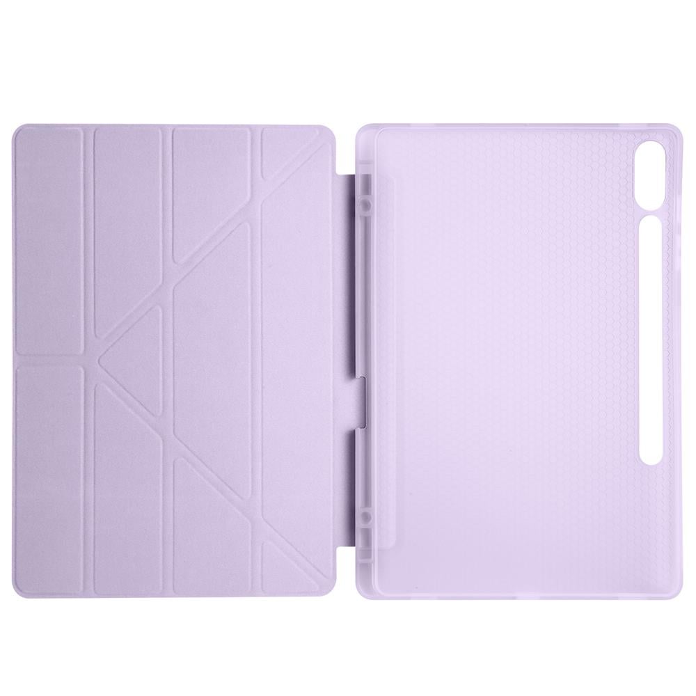 Galaxy Tab S9 FE Plus Kılıf Zore Tri Folding Kalem Bölmeli Standlı Kılıf
