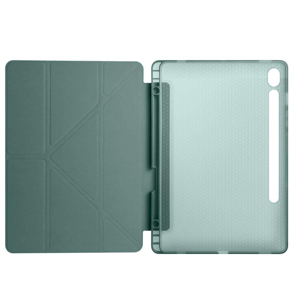 Galaxy Tab S9 Kılıf Zore Tri Folding Kalem Bölmeli Standlı Kılıf