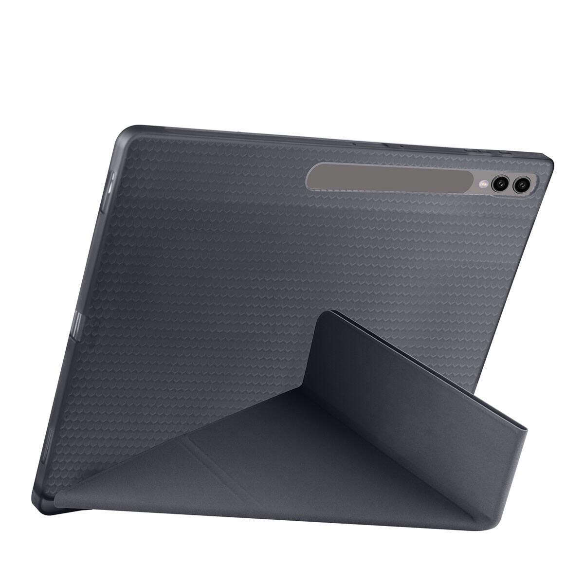 Galaxy Tab S9 Ultra Kılıf Zore Tri Folding Kalem Bölmeli Standlı Kılıf