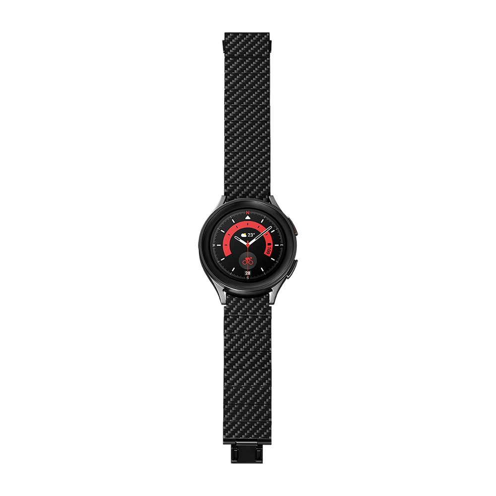 Galaxy Watch 7 40mm Karbon Fiber Pitaka Modern Serisi Black-Grey Twill Kordon