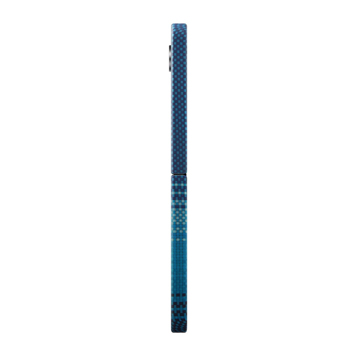 Galaxy Z Flip 6 Kılıf M-safe Şarj Özellikli Aramid Fiber Pitaka Tactile Woven Sunset-Moonrise Serisi Moonrise Kapak