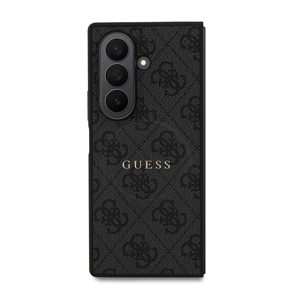Galaxy Z Fold 7 Kılıf Guess Orjinal Lisanslı M-safe Şarj Özellikli 4G Desen Yazı Logolu Kapak