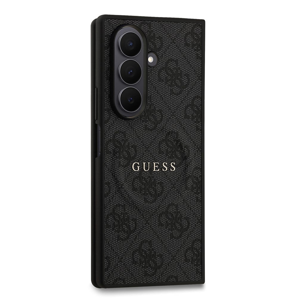Galaxy Z Fold 7 Kılıf Guess Orjinal Lisanslı M-safe Şarj Özellikli 4G Desen Yazı Logolu Kapak