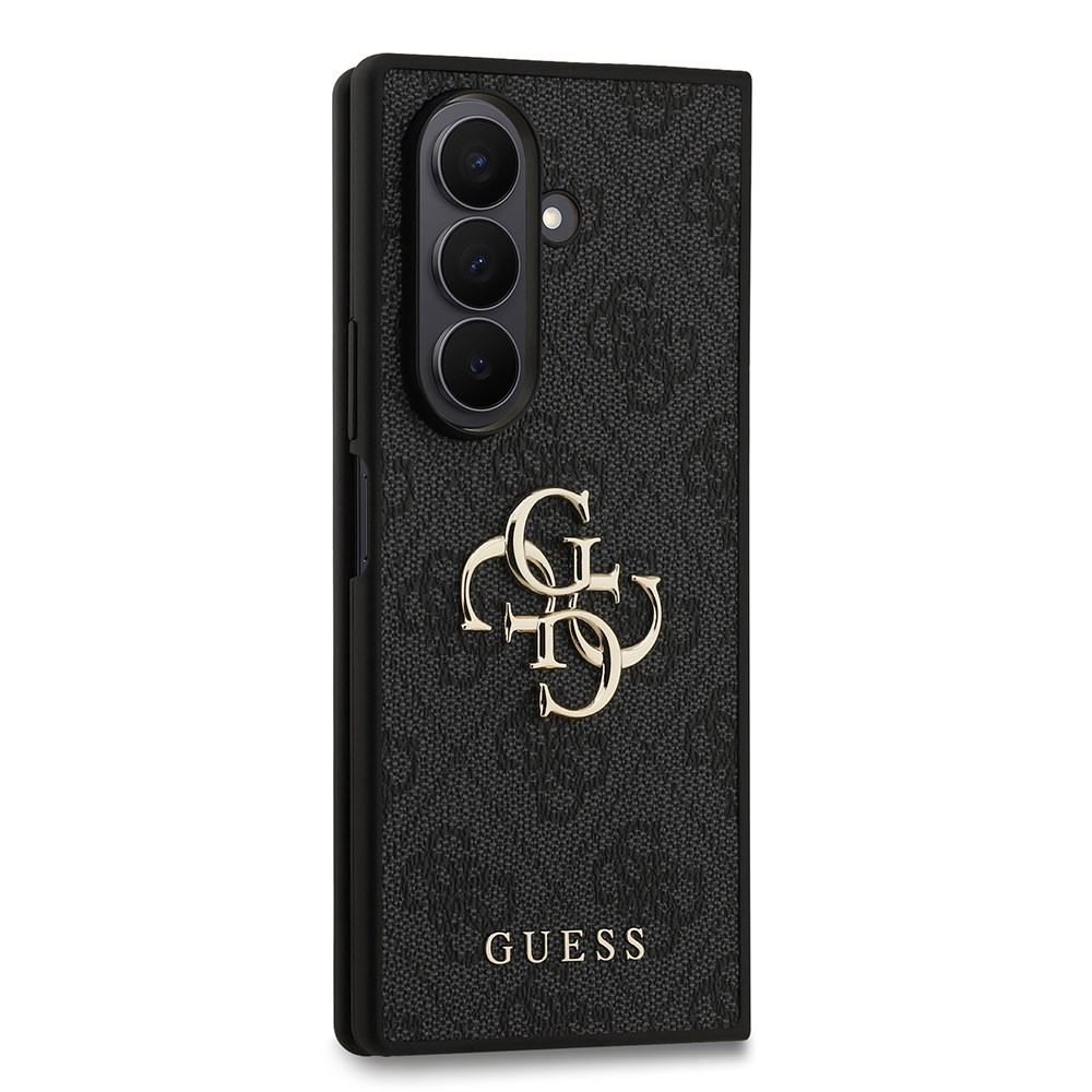 Galaxy Z Fold 7 Kılıf Guess Orjinal Lisanslı PU Deri Büyük Metal Logo Dizaynlı Kapak