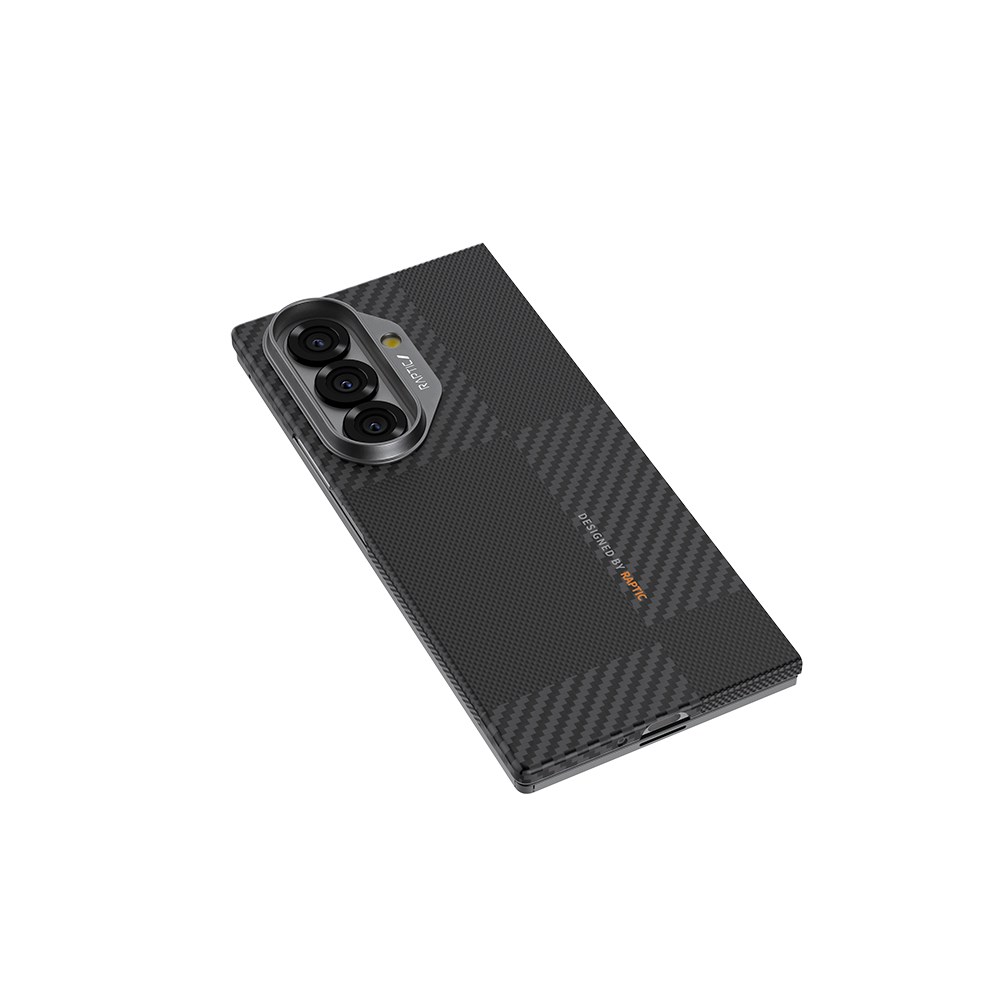 Galaxy Z Fold 7 Kılıf M-safe Şarj Özellikli 600D Metal Kamera Çerçeveli Raptic Aramid Fiber Geotik Serisi Kapak