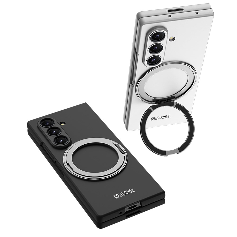 Galaxy Z Fold 7 Kılıf M-safe Şarj Özellikli Zore Kıpta Yüzüklü Kamera Korumalı Kapak
