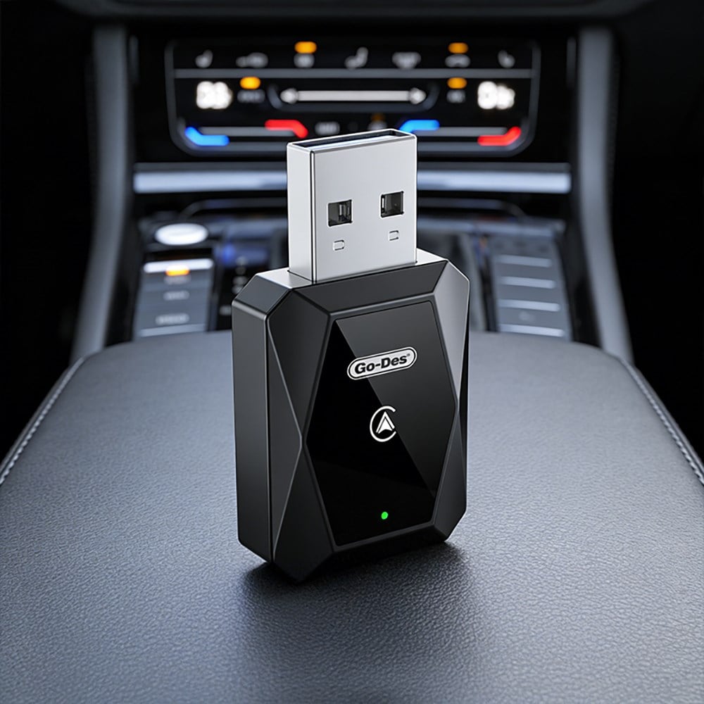 Go Des GD-BT212 Android Auto Destekli CarPlay USB Bluetooth Wireless Transmitter Adaptör