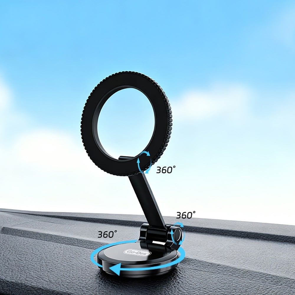 Go Des GD-HD242 360 Derece Dönebilen Düz Zemin Araç Telefon Tutucu