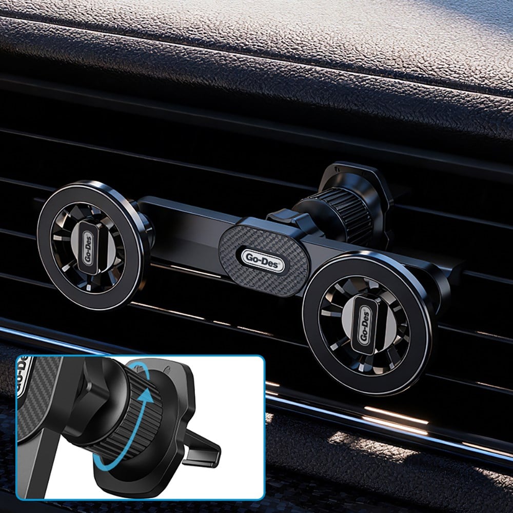 Go Des GD-HD365 Havalandırma Tasarım 2in1 Magnetik Araç Telefon Tutucu